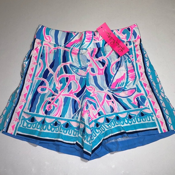 Lilly Pulitzer NWT Neilah Shorts Reel Nauti $78 - Picture 2 of 13